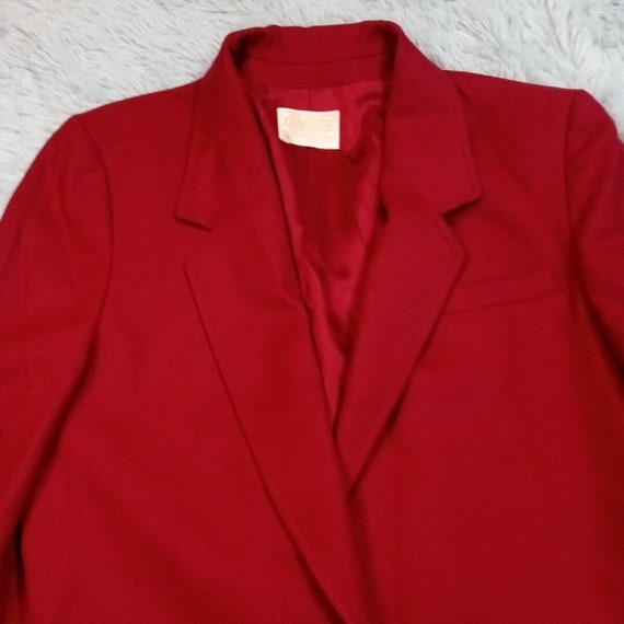 Vintage Pendleton Womens Jacket Blazer Suit Red 1… - image 6