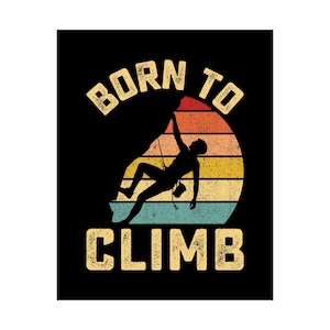 Climbing Wall Art Poster: Giclée Print for Adventure Decor