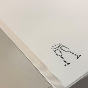 Guest book - for wedding 46 blank pages - wedding album - wedding book - wedding guest book