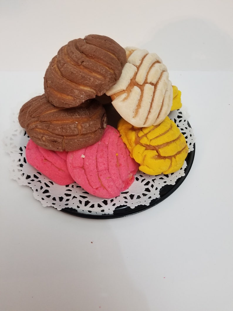 Ten Conchas Mexican Sweet Bread Mini Sweet Bread 10 Count Diez Etsy