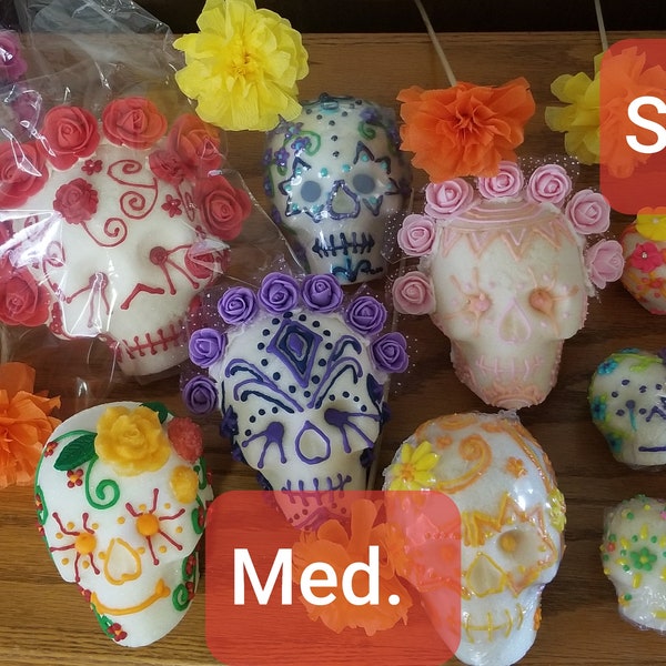 Traditional Real Sugar Skulls (NOT PERSONALIZED), Calaveras de Azucar, Day of the dead sugar skull, sugar skulls dia de los muertos