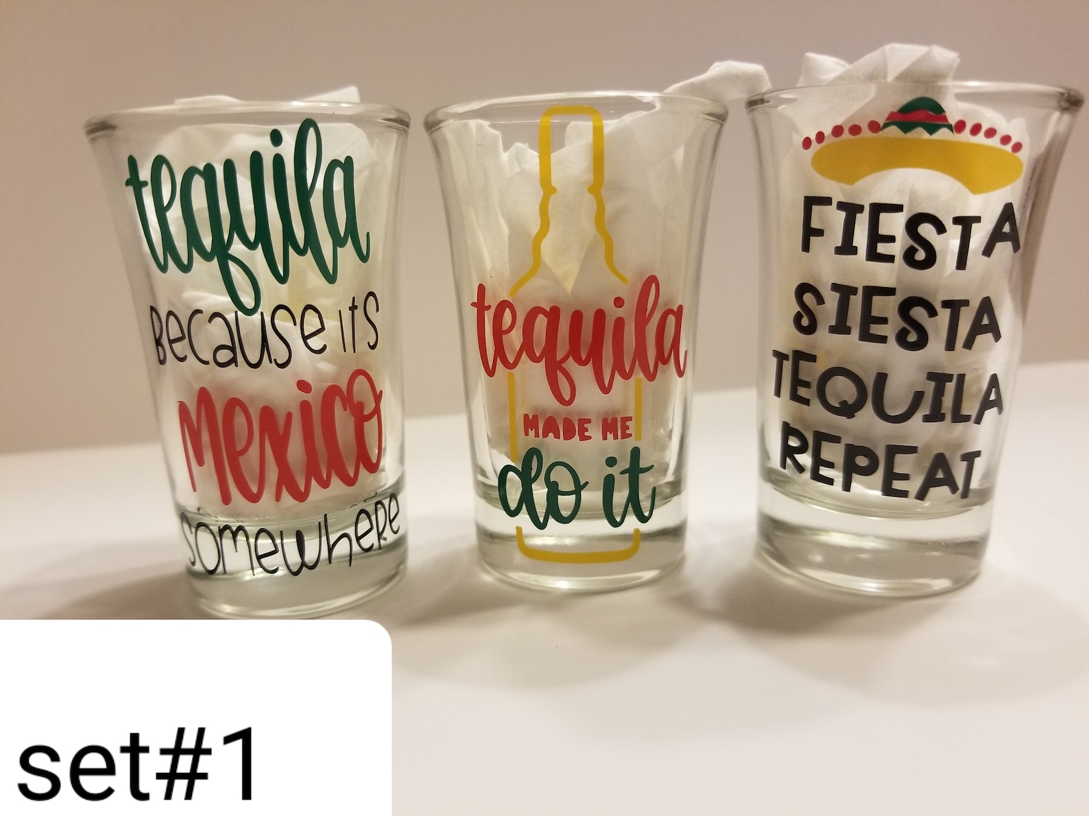 Mexican Tequila Shot Glasses Tequila Made Me Relax Pendejo Im Etsy