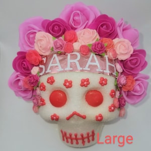 Véritables crânes en sucre traditionnels personnalisés, Calaveras de Azucar, crâne en sucre du Jour des morts
