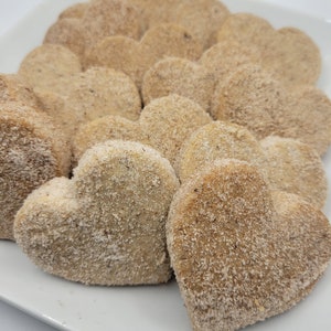 36 Heart Mexican Cinnamon cookies Polvorones de Corazon Heart Cookies Mexican Shortbread Cookies