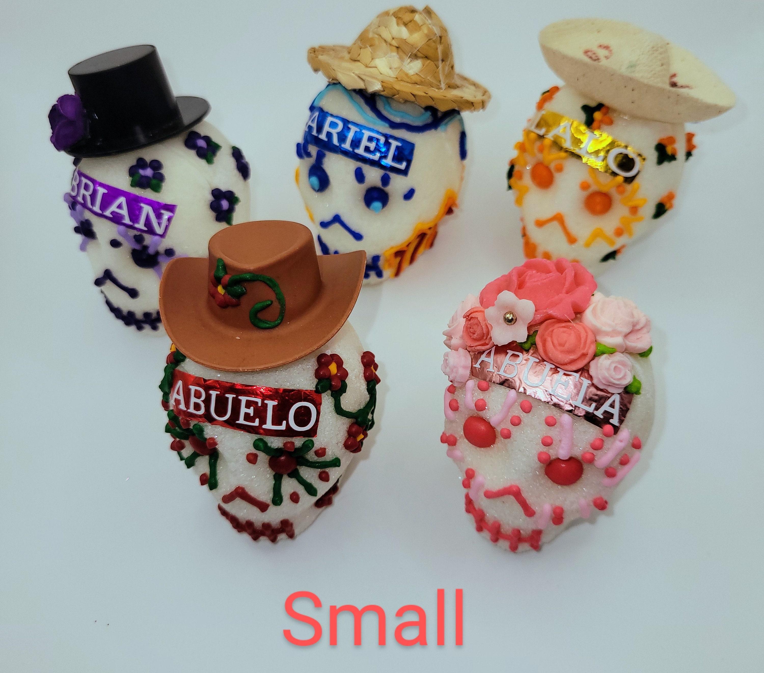 パーソナライズされた伝統的な本物のシュガースカル、カラベラス・デ