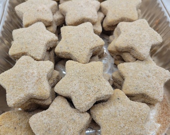 Star Hojarascas de Canela Mexican Cinnamon cookies Hojarascas de Estrella Star Cookies