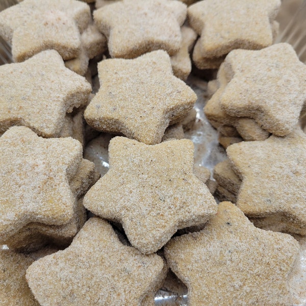 Star Hojarascas de Canela Mexican Cinnamon cookies Hojarascas de Estrella Star Cookies