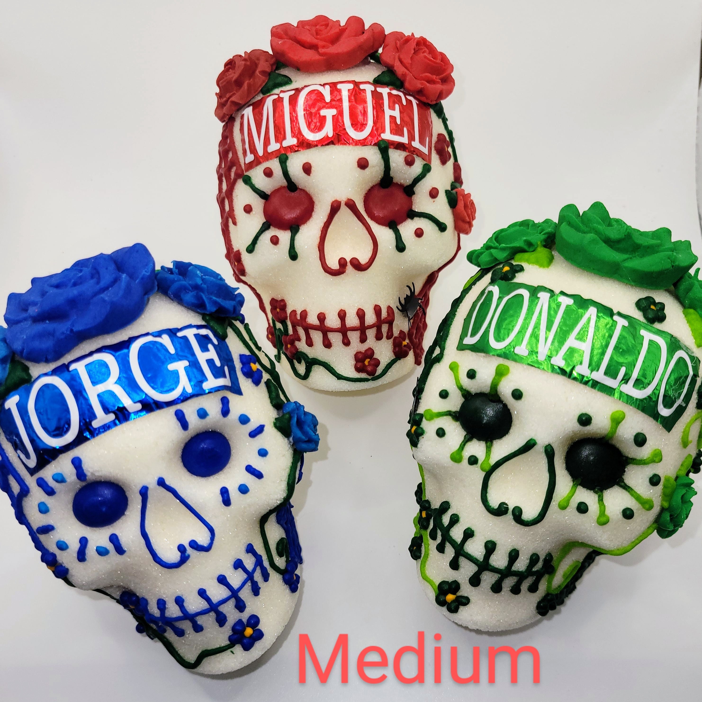 パーソナライズされた伝統的な本物のシュガースカル、カラベラス・デ