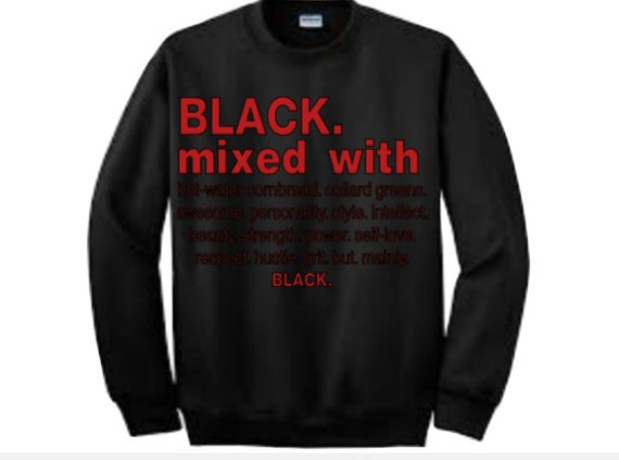 Black mixed with black sweatshirt Clearance