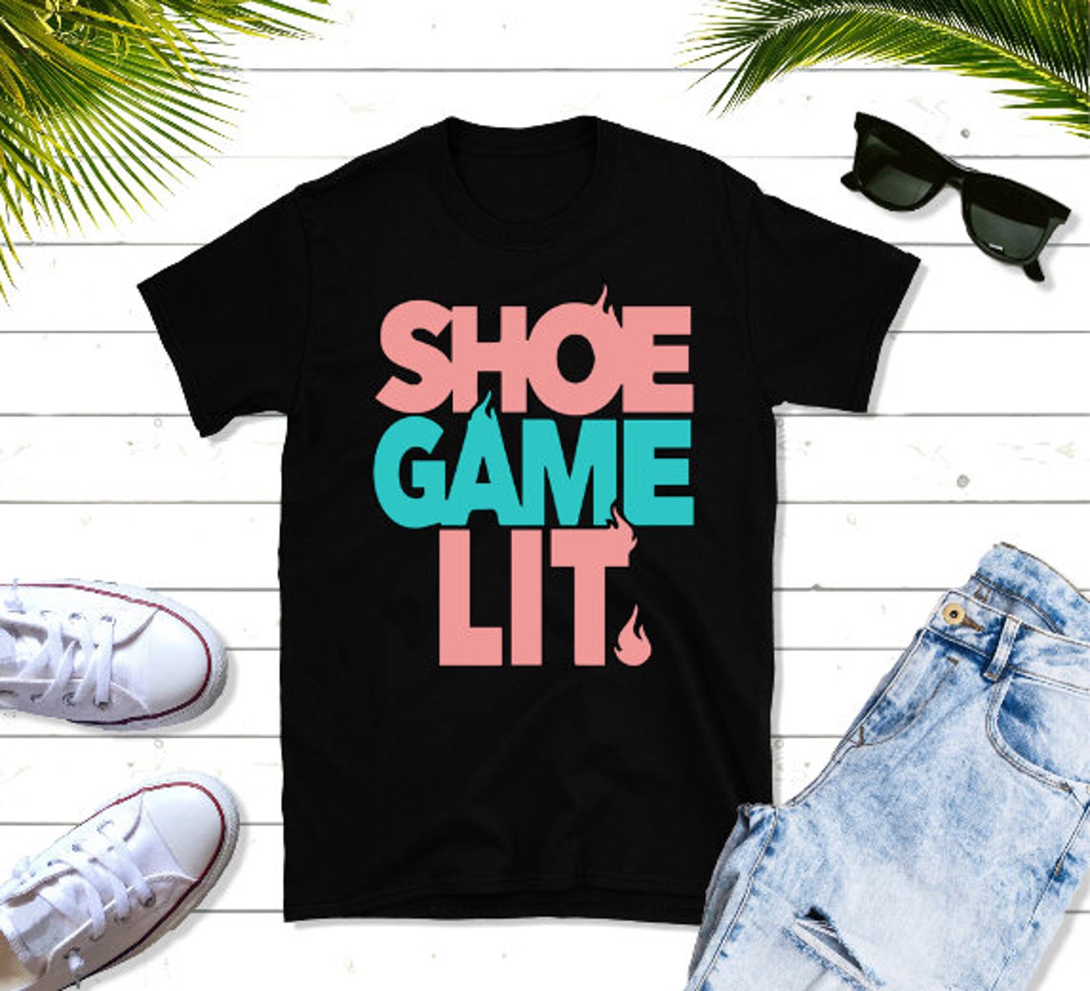 Shoe Game Lit Shirt Custom kicks Gift Sneaker Head gifts Etsy