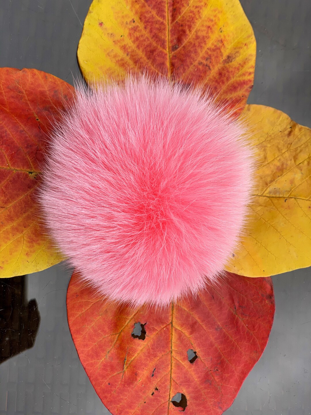 Fox Pom - 4 Inch - Fur Accessory - Etsy