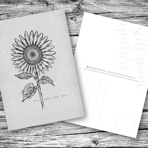Postcard Sunflower