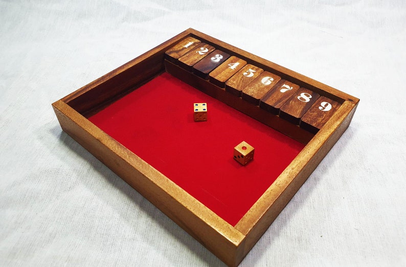 SHUTTHEBOX ,board Game ,wooden Game ,wooden Toy ,family Board Game ,wooden Board Game Etsy