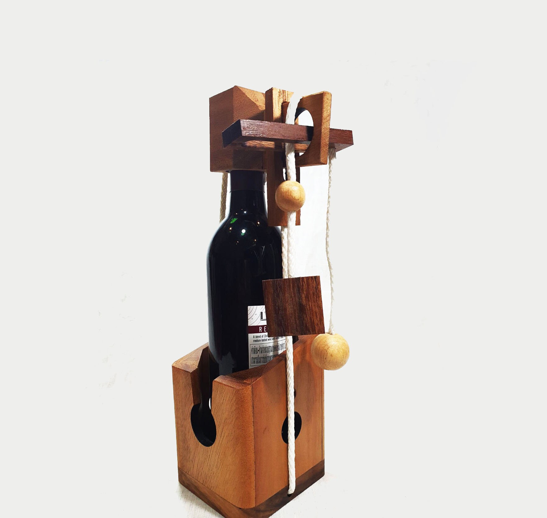 Casse-tête en bois pour bouteilles en verre : idée cadeau - x2, Produits  fun