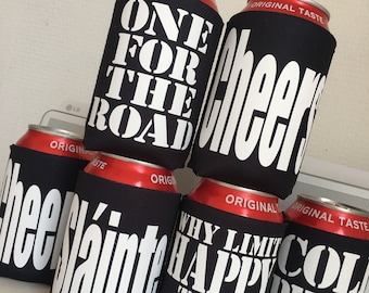 Personalised Drink Can Cooler/Personalized Beer Cooler/Gift ideas for him/birthday gift for him/beer lover gift/personalised beer gift