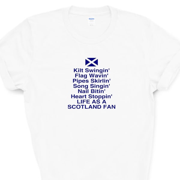 Scotland Fan t-shirt  / Scotland  top / Scottish football t shirt / Scottish gift / funny Scottish t shirt / Scotland football t shirt