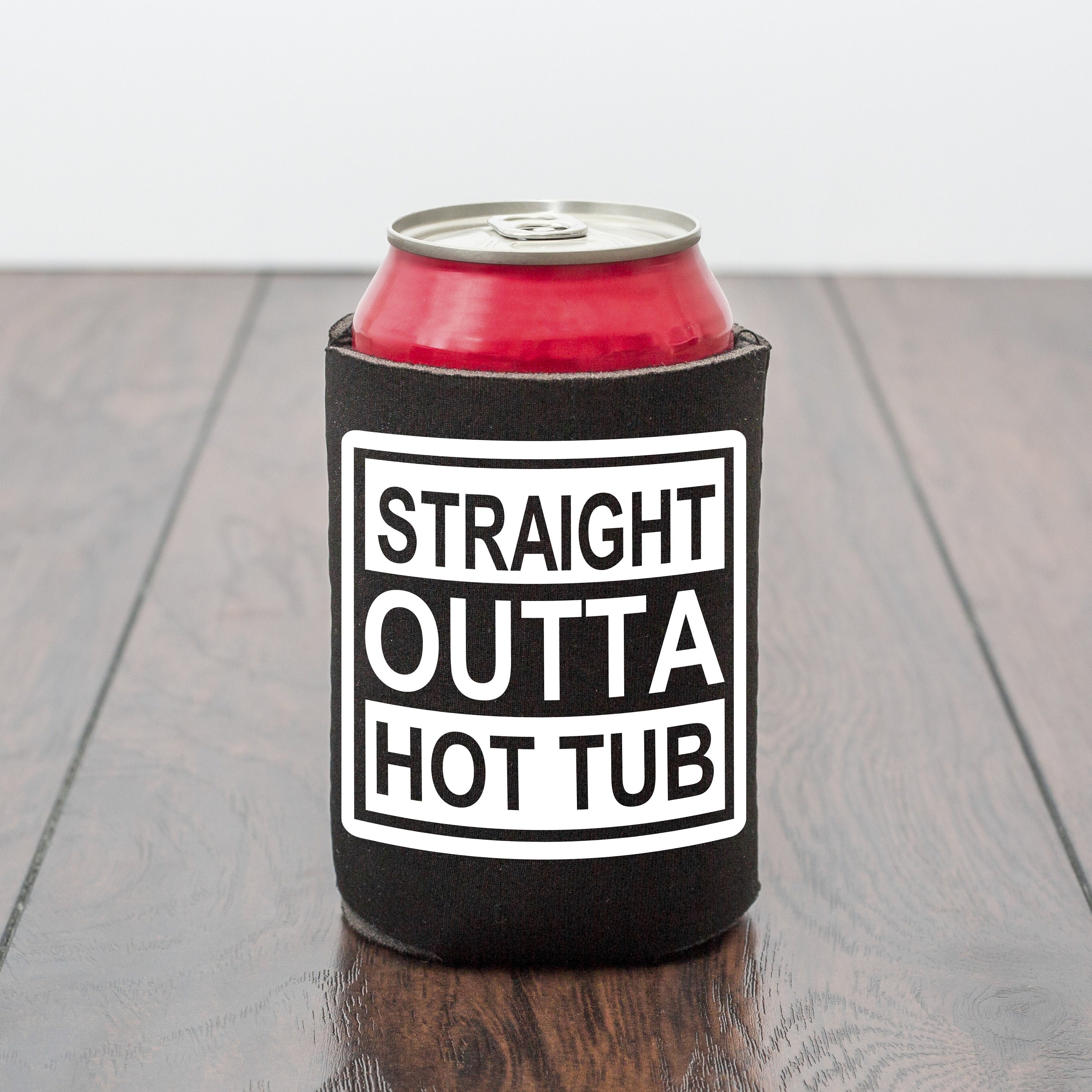 Funny Hot Tub Can Cooler / Beer Cooler / Hot Tub Party / Stubby Holder