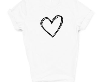 シャツ DOODLE HEART RINGER HALF T WHITE MUSINSA | MAISON MINED DOODLE HEART RINGER HALF T WHITE