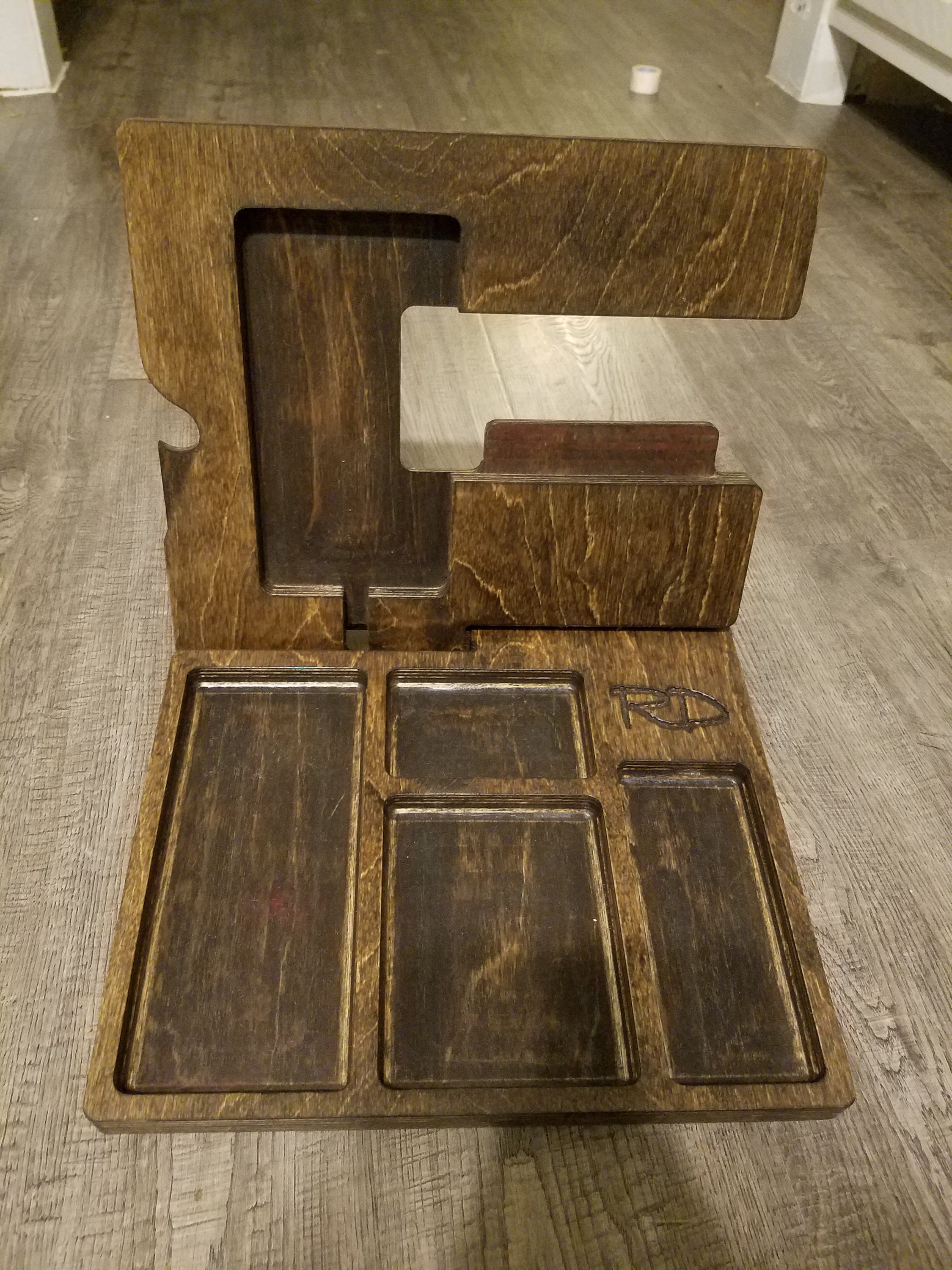 Nightstand Organizer Watch Holder Pocket Dump Tray Phone Etsy