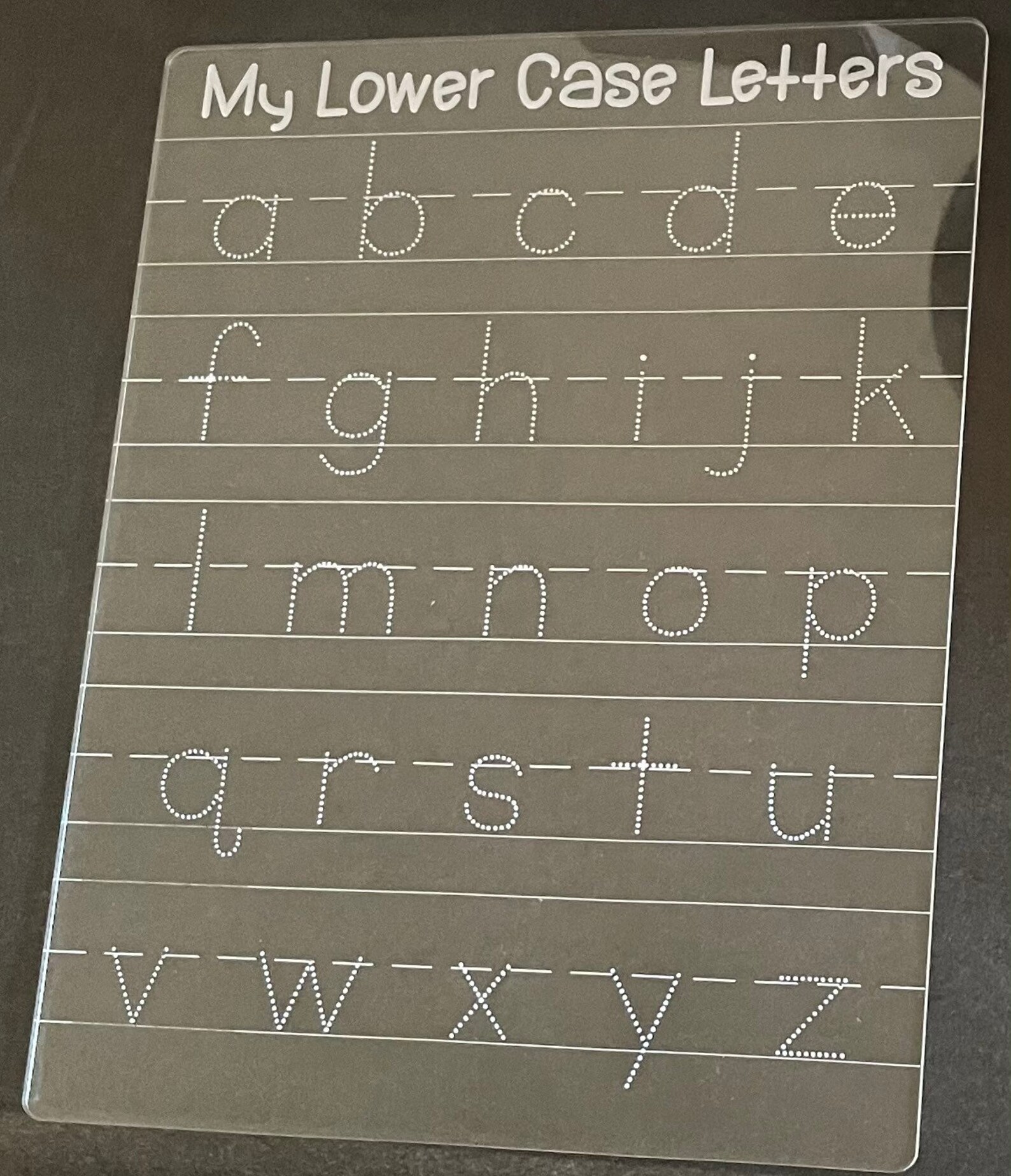 Alphabet Tracing BoardDry Erase Letter Learning boardAcrylic Etsy
