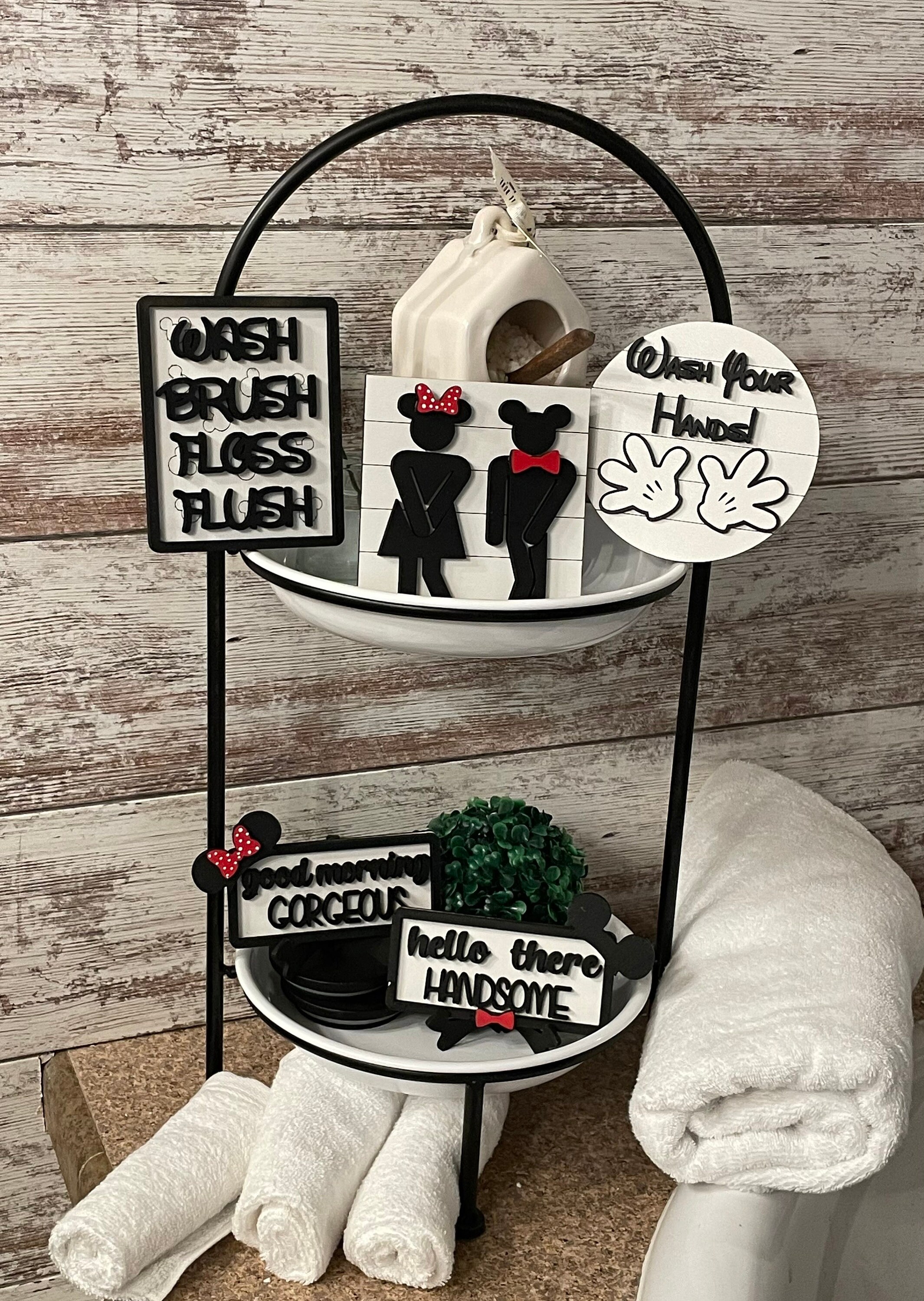 Bathroom Tiered Tray tiered Tray Set Mousetiered Tray Etsy