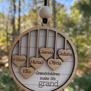 Personalized Grandparent Christmas Ornaments, Grandparent Gift, Custom Ornament for Grandparent, Personalized Family Christmas ornament
