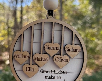 Personalized Grandparent Christmas Ornaments, Grandparent Gift, Custom Ornament for Grandparent, Personalized Family Christmas ornament