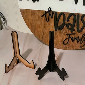 Tiered Tray Sign Easel: Set of 2 Mini Sign Holders