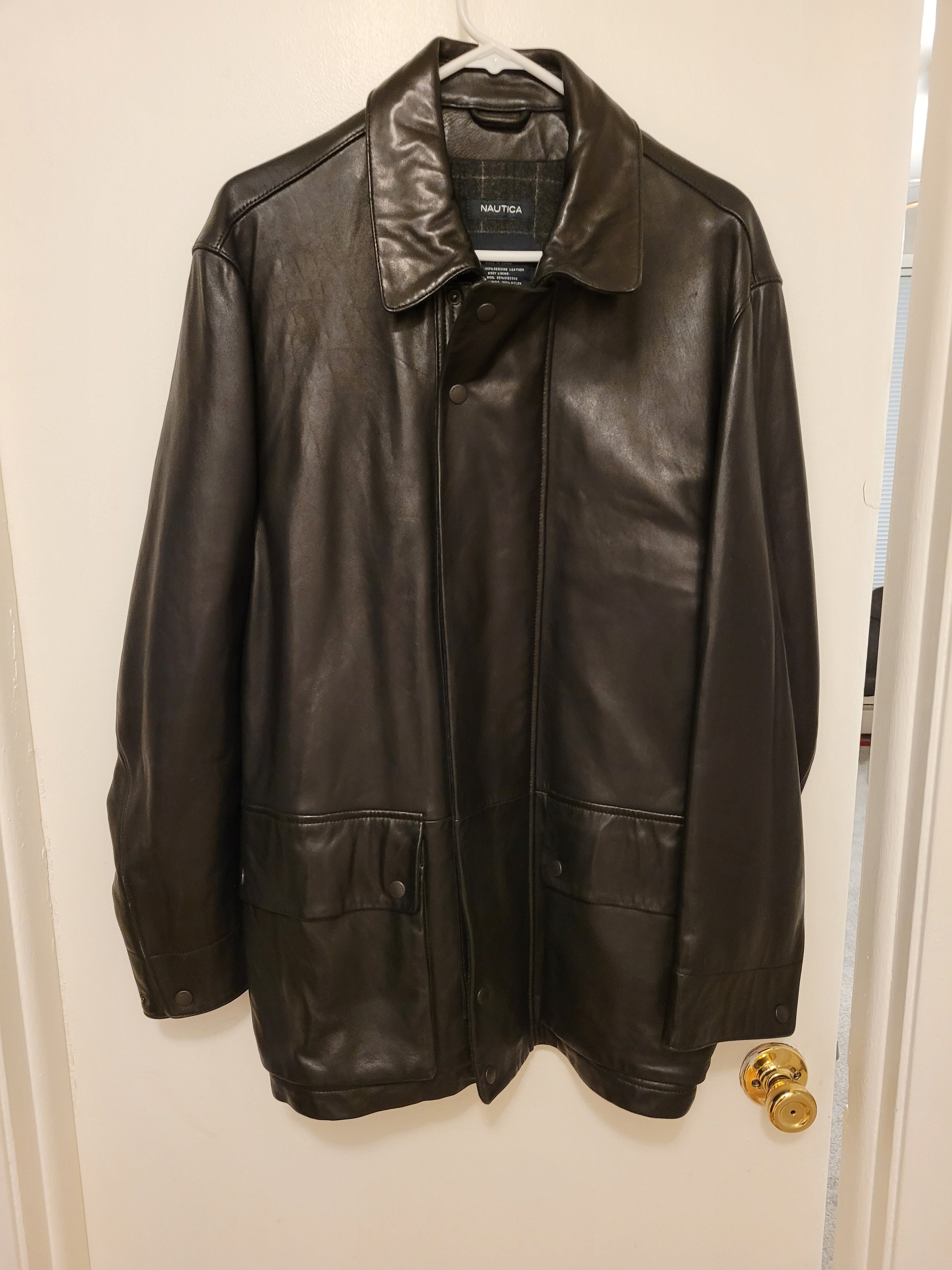 Men's Nautica Leather Jacket 