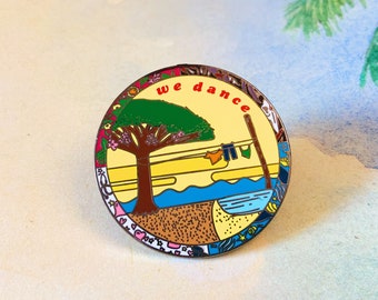 Once on this Island - We Dance - Musical Revival Hard Enamel Pin - Michael Arden - Ahrens Flaherty