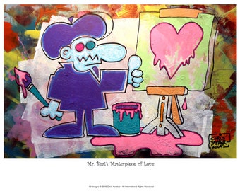 11" X 14" Mr. Beat's Masterpiece of Love Print - Signed and Numbered - Limited Edition