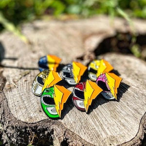 Power Rangers Book bag Pins for Hats, Jackets, Backpacks, Cardigans & Lapels Sale