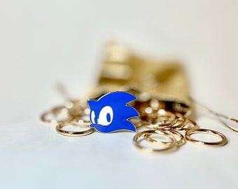 Sonic and Shadow Silhouette Accessory Hat Lapel Book Bag Hard Enamel Pin for Movie Sale