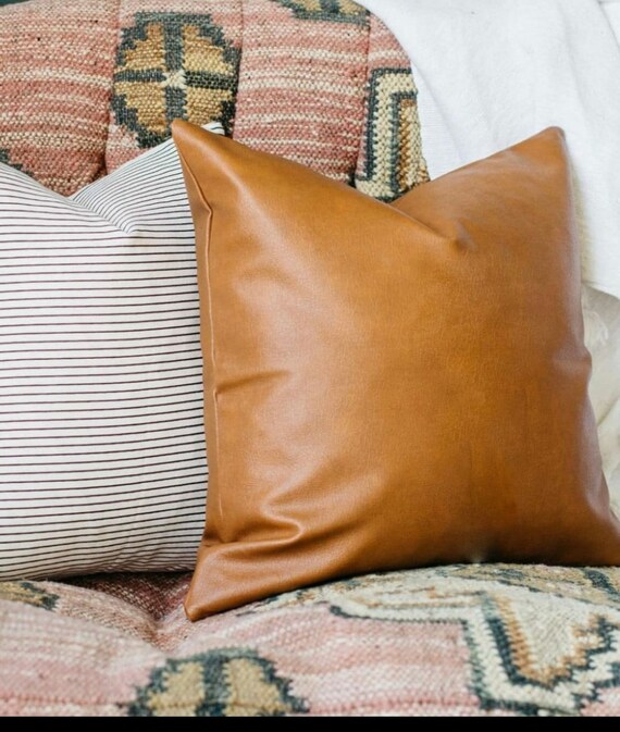 50 OFF Real Leather pillow authentic pillows cover leather Etsy