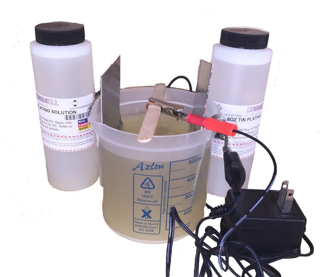 Copy Cad & Zinc Electroplating Kit - 1.5 Gallon