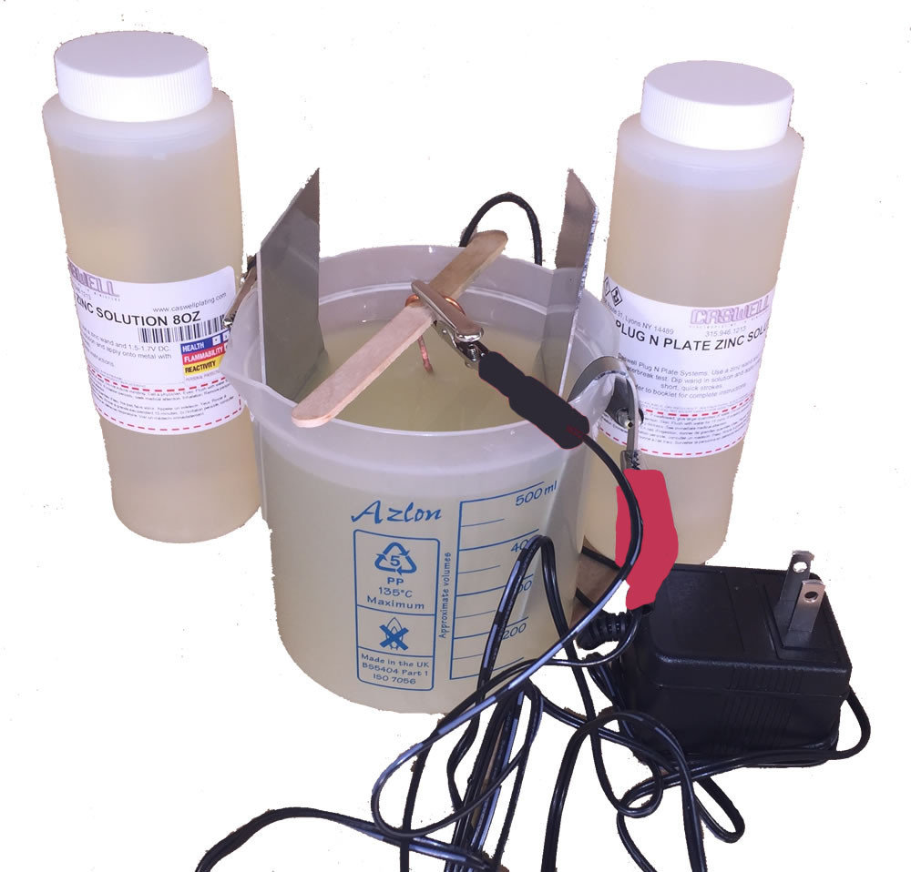 Caswell Science Plating Kit Zinc Plating
