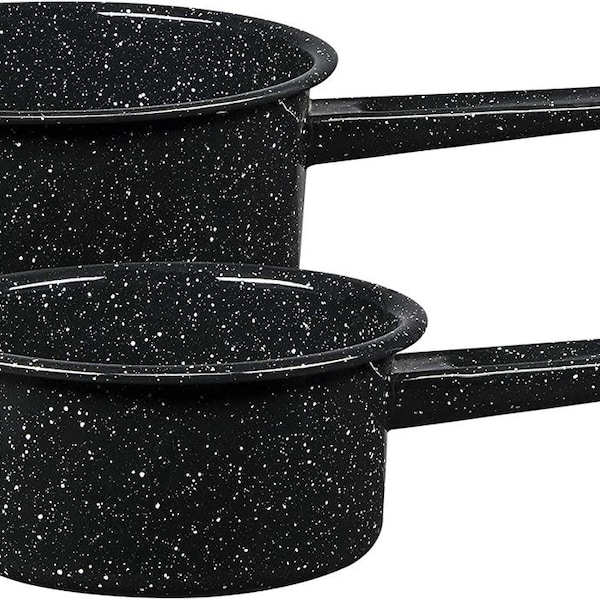 Granite Ware Saucepan Set, 1-Quart And 2-Quart