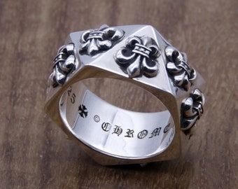Lizard Sterling silver ring handmade solid medieval 925 unisex punk gothic biker oxidized couple ring set gift for him her personalized