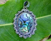 MOTHER OF PEARL Silver Pendant 925 Silver Pendant Handmade Pendant June Birthstone Natural Gemstone Pendant Gift for her Birthday Gift.
