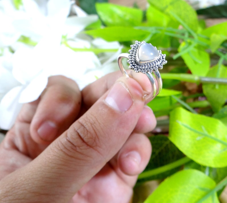 LABRADORITE ring 925 Silver RingBlue color ringHandmade ringGift for hergift for momBirthday GiftDainty RingFebruary Birthstone.