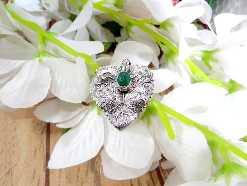 GREEN ONYX Silver Pendant925 Silver PendantHandmade PendantDecember BirthstoneGemstone PendantGift for herGift for momGift for lover