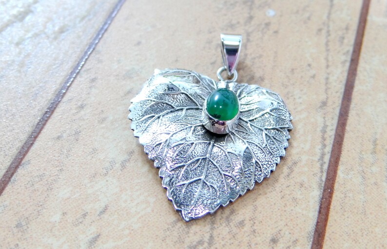 GREEN ONYX Silver Pendant925 Silver PendantHandmade PendantDecember BirthstoneGemstone PendantGift for herGift for momGift for lover