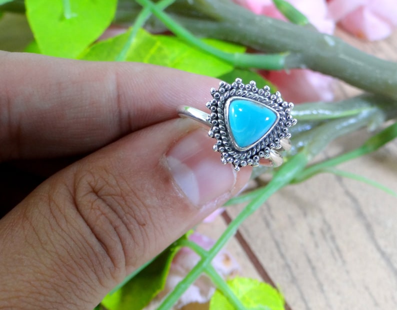 LABRADORITE ring 925 Silver RingBlue color ringHandmade ringGift for hergift for momBirthday GiftDainty RingFebruary Birthstone.