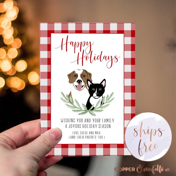 Spreading Holiday Cheer with Custom Dog Christmas Cards