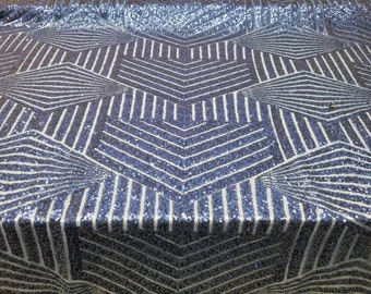 "Pailletten-Stoff auf Mesh 2-Wege Stretch ""BombShell Sequins"""