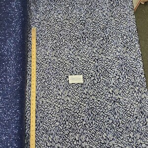 Navy  &quot;Spider Web Design&quot; 4 Way Stretch Nylon Spandex Mesh Sequin Fabric