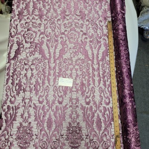 Mauve Beautiful Soft Embroidery Lace Fabric on Spider Mesh Sold By The Yard - &quot;The Hollywood Lace&quot; - 51&quot; Wide