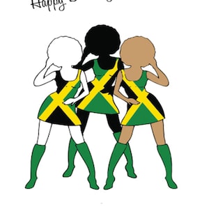 Jamaican Diva Birthday Card, Afrocentric, For Her , For Him, Friend