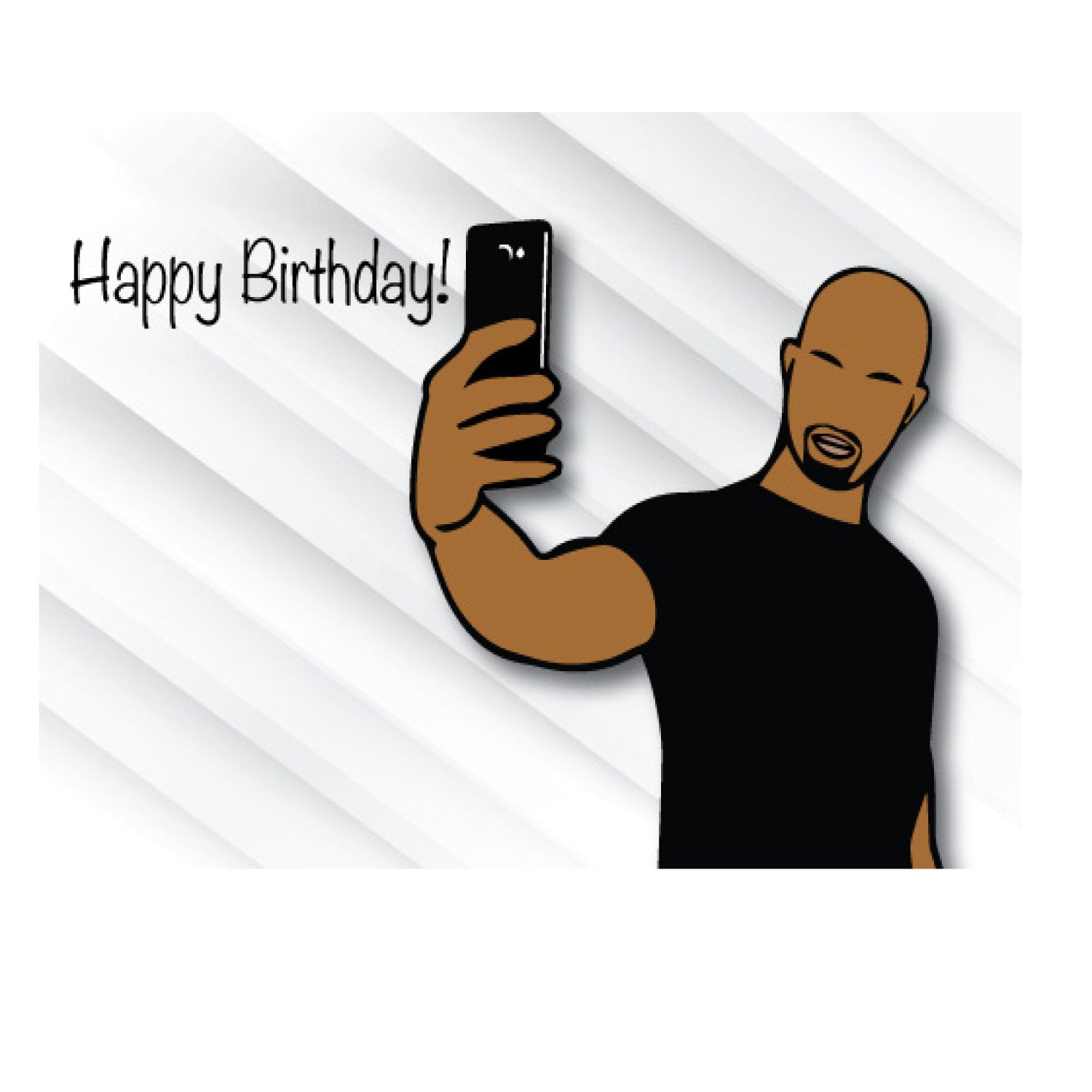 Selfie Happy Birthday for Him - Etsy