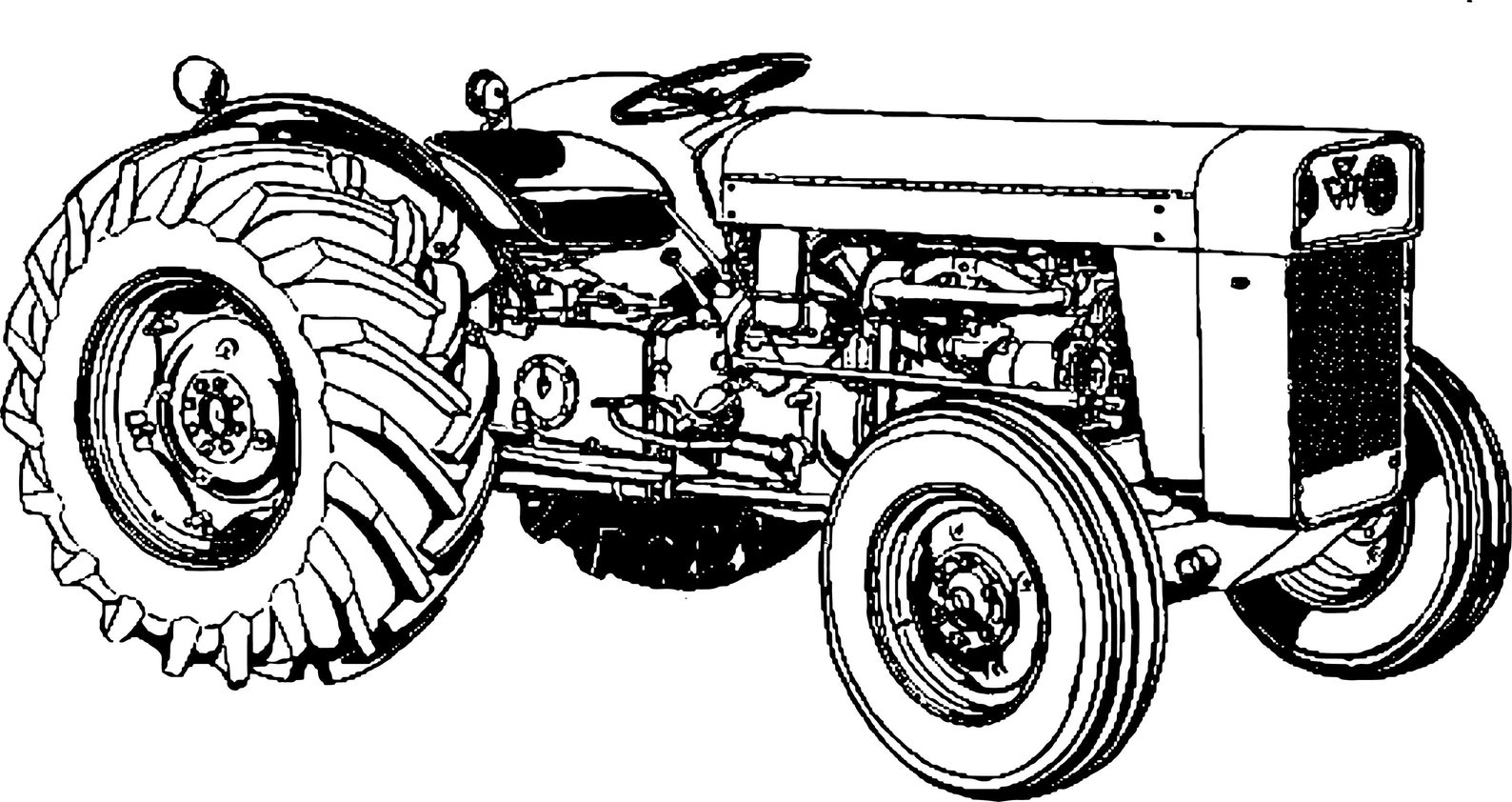 Massey Ferguson A35 Vintage Tractor vehicle dxf AI CNC SVG Etsy